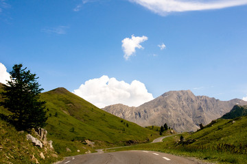 Naklejka premium Paysage des Hautes-Alpes (Col de Vars)
