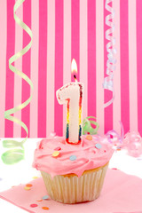 first birthday cupcake