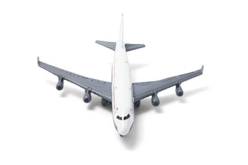 Plane Model on Isolated White Background