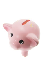 Piggy Bank on Isolated White Background