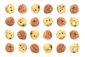 Fun Children Themed Cookie Background With Different Biscuits