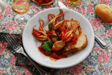 Moscardini in umido - Secondi di pesce del Veneto