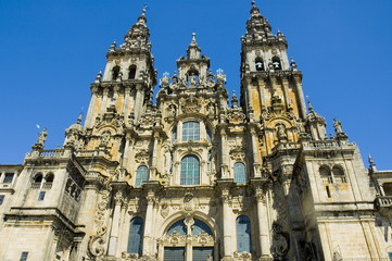 Fototapeta na wymiar Katedra w Santiago de Compostela, Hiszpania.