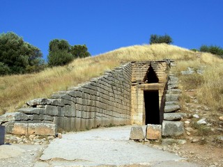 La Grèce, tombeau d'Agamemnon en Mycene