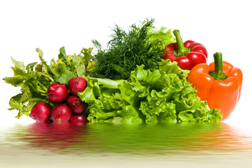 Set of summer vegetables