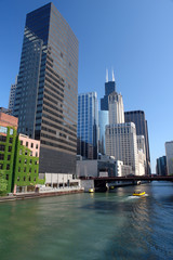 Naklejka premium Chicago city