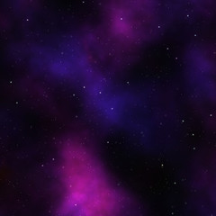 Obraz na płótnie Canvas Space nebula starfield abstract illustration of outerspace
