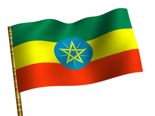 National Flag. Ethiopia