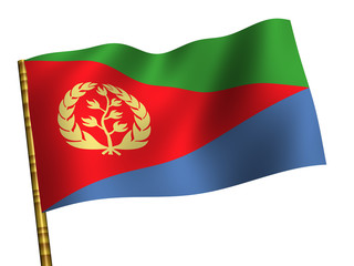 Fototapeta premium National Flag. Eritrea