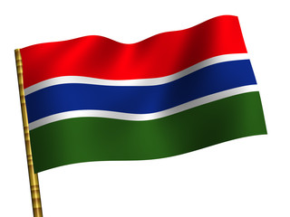 National Flag. Gambia