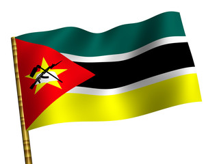 National Flag. Mozambique