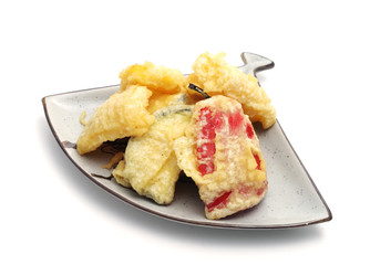 Japan Plate of Vegetables in Tempura Pastry