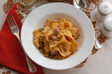 Pappardelle al coniglio e noci - Primi Trentino Alto Adige