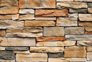 An irregular assortment of stone brick background