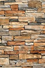 An irregular assortment of a stone wall background.