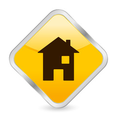 home yellow square icon