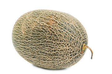 Cantaloupe melon on white background