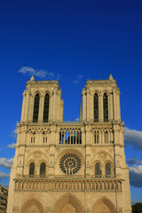 Fototapeta na wymiar Notre Dame Cathedral, Paris France.