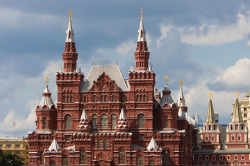 Fototapeta premium Museum of Russian History in Moscow, Red Square.
