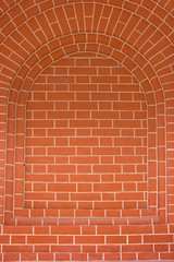 Brick arch as background, texture.