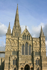 Fototapeta premium View of Salisbury Cathedral from the Cathedral Close