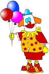 Clown With Balloons