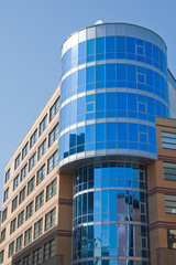 Modern office building of city business centre