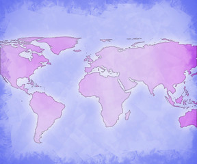 abstract technology background of the world map