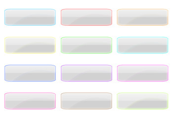 Fototapeta premium Grey colored buttons