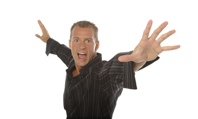 Fototapeta premium Handsome man on white background