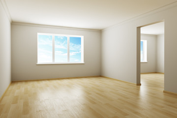 3d rendering the empty room