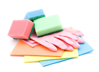 cleaning and sanitation products studio isolated