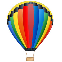 Fototapeta premium Bunter Heißluftballon