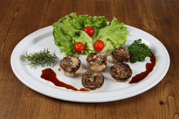 champignons farcis
