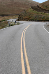 Curvy asphalt road in southwest