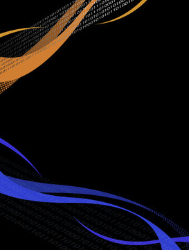 An abstract layout with plenty of copy space