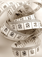 Close-up of a tape measure