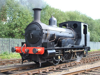 Naklejka premium A Classic British Steam Locomotive.