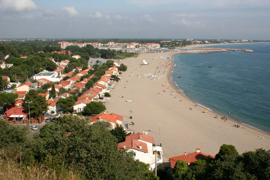 La plage d'Argeles sur mer