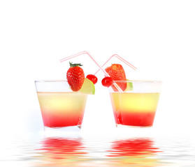 two sweet cocktails