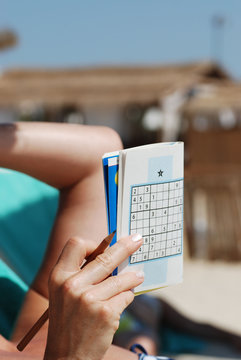sudoku sur la plage