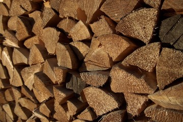 Chopped wood