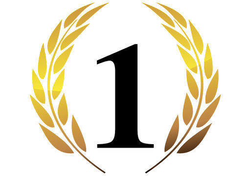 Couronne de laurier en or (d&eacute;tour&eacute;)