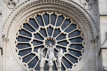 notre dame stained glass