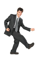 dancing businessman