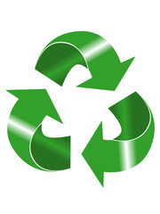 Obraz premium 3D Recycle Icon