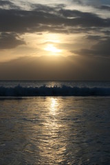 Naklejka premium sunset in bali