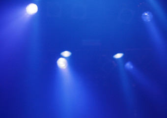 Blaues Konzert-Licht