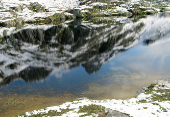Spiegelung im Bergsee 1