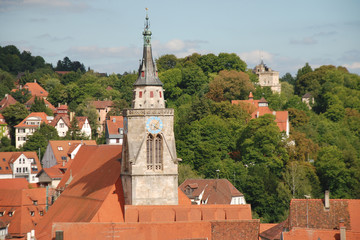 Turm der Stiftskirche in T&uuml;bingen